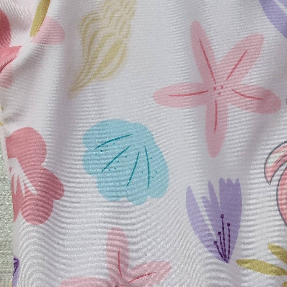 Pink Floral Kids Swimsuit - Picture 8 of 11